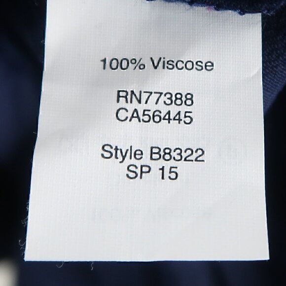 J. CREW BLUE LONG SLEEVE 1/2 BUTTON DOWN TIE WAIST MIDI DRESS SIZE MEDIUM - Picture 3 of 10